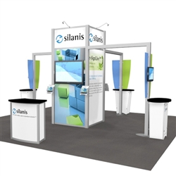 Silanis Hybrid Trade Show Rental Display 20' x 20' (RE-9068)